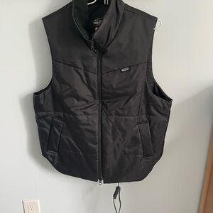Black Men's Heated Motorcycle Vest